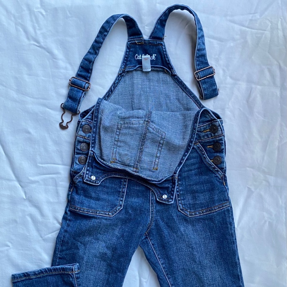 Cat & Jack Kids Blue Jean Overalls